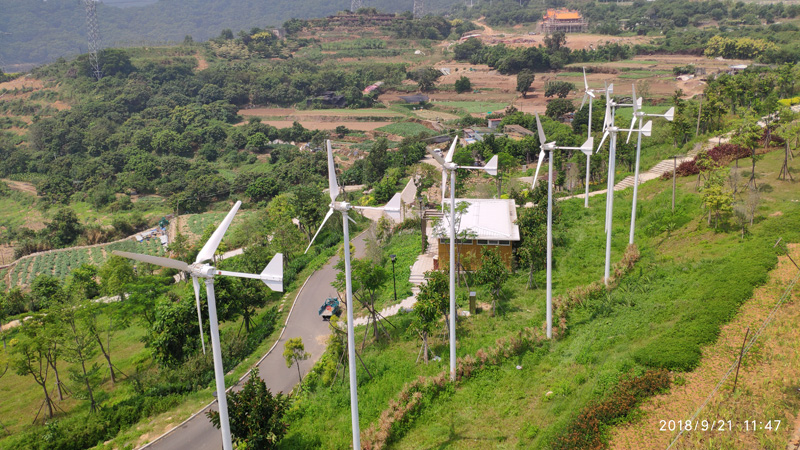 水平轴分布式风机